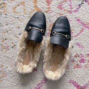 Teddy Buckle Mules